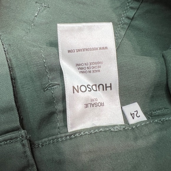 Hudson Jeans Women's Rosalie Cargo Pants Olive Green Size 24 Wide Leg Utility Po - Picture 8 of 9